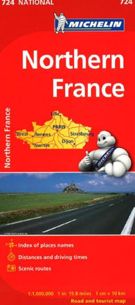 Buy map France, Northern (724) by Michelin Maps and Guides
