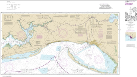 Buy map Intracoastal Waterway Lake Wimico to East Bay (11393-22) by NOAA