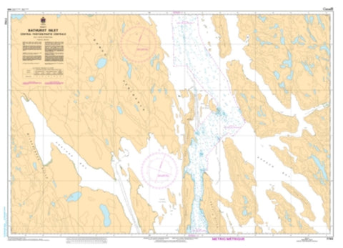 Buy map Bathurst Inlet - Central Portion by Canadian Hydrographic Service