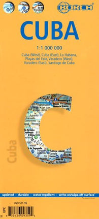Buy map Cuba by Borch GmbH.