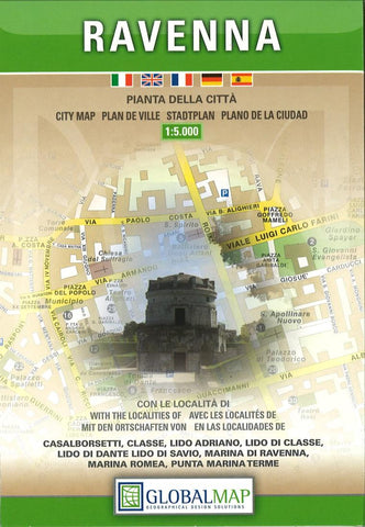 Buy map Ravenna, Italy by Litografia Artistica Cartografica