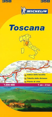 Buy map Tuscany, Italy (358) by Michelin Maps and Guides