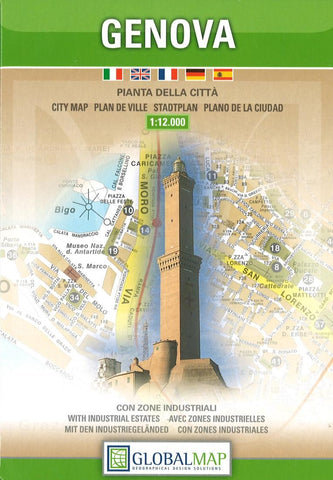 Buy map Genoa, Italy by Litografia Artistica Cartografica