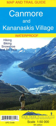 Buy map Canmore and Kananaskis Village, Alberta, Map and Trail Guide (waterproof) by Gem Trek