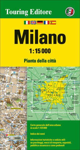 Buy map Milan, Italy by Touring Club Italiano
