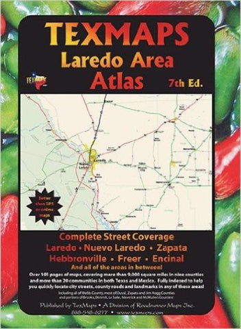 Buy map Laredo, Texas Area Atlas by Texmaps