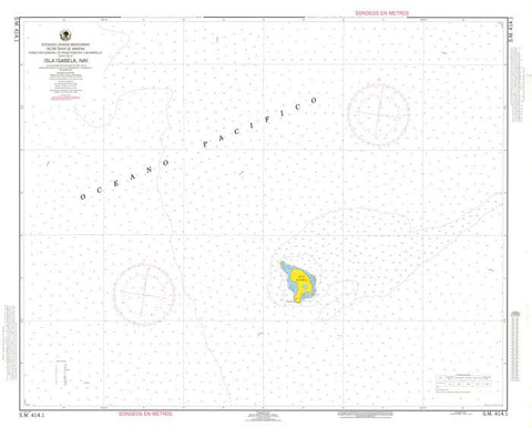 Buy map Isla Isabela, Nay. by Secretaria de Marina