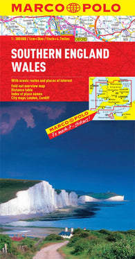 Buy map Wales and Southern England by Marco Polo Travel Publishing Ltd