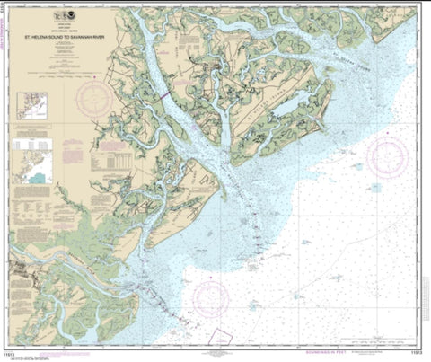 Buy map St. Helena Sound to Savannah River (11513-27) by NOAA