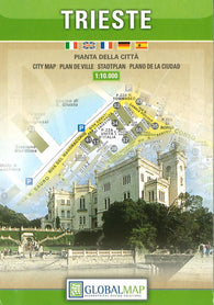 Buy map Trieste, Italy by Litografia Artistica Cartografica