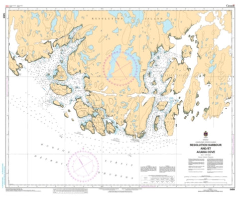 Buy map Resolution Harbour and/et Acadia Cove by Canadian Hydrographic Service