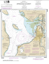 Buy map Approaches to Everett (18443-17) by NOAA