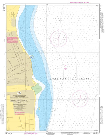 Buy map Loreto, B.C.S by Secretaria de Marina