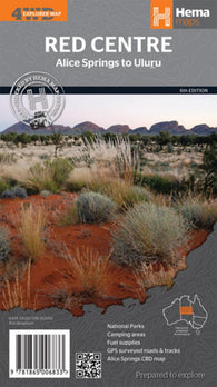 Buy map Red Centre, Australia, Alice Springs to Uluru (4WD Explorer Map) by Hema Maps