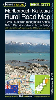 Buy map Marlborough-Kaikoura : rural road map : 1:250,000 scale topographic series : Nelson, Blenheim, Kaikoura, Hanmer Springs