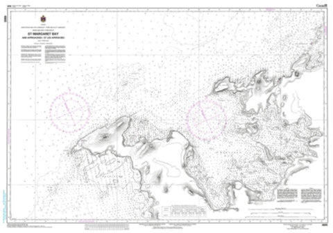 Buy map St. Margaret Bay and Approaches/et les Approches by Canadian Hydrographic Service