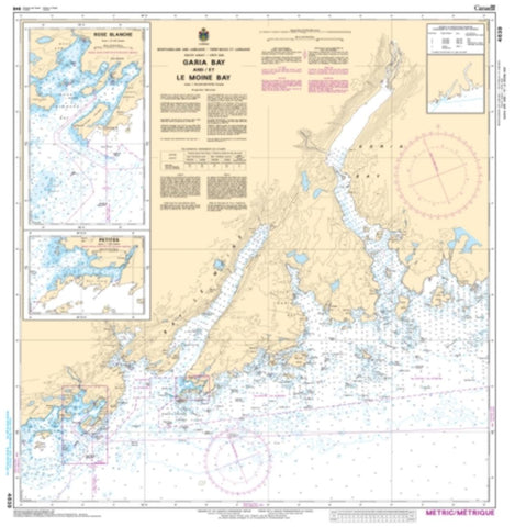 Buy map Garia Bay and/et le Moine Bay by Canadian Hydrographic Service