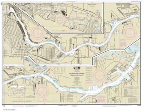 Buy map Houston Ship Channel Carpenters Bayou to Houston (11325-40) by NOAA