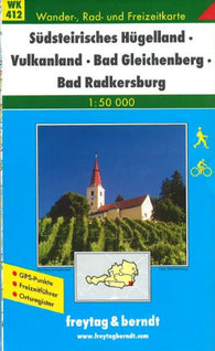 Buy map Hugelland Sudsteirisches Hugelland, WK 412 by Freytag-Berndt und Artaria