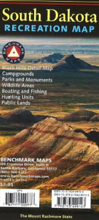 Buy map South Dakota Recreation Map by Benchmark Maps