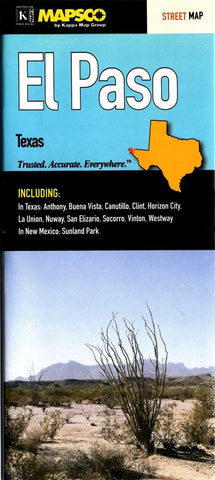 Buy map El Paso, Texas by Kappa Map Group