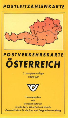 Buy map Austria, Postal Code Map by Freytag-Berndt und Artaria