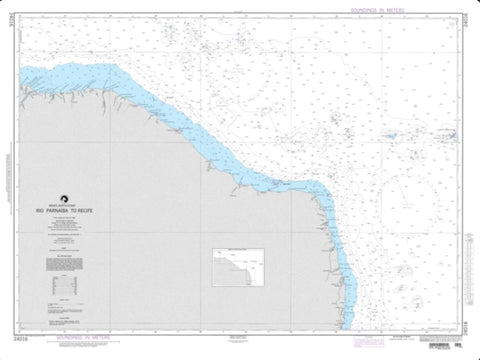 Buy map Rio Parnaiba To Recife (NGA-24016-53) by National Geospatial-Intelligence Agency