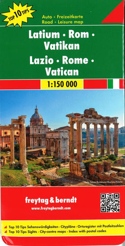 Buy map Lazio, Italy by Freytag-Berndt und Artaria