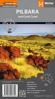 Buy map Pilbara and Coral Coast, Australia by Hema Maps