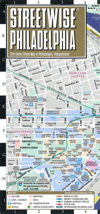 Buy map Streetwise Philadelphia : city center street map of Philadelphia, Pennsylvania