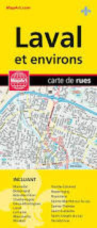 Buy map Laval and Surroundings, Quebec City/Street Map