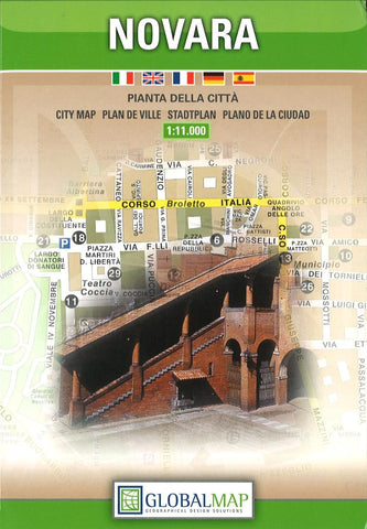 Buy map Novara, Italy by Litografia Artistica Cartografica