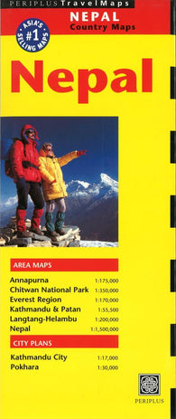 Buy map Nepal by Periplus Editions