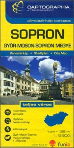 Buy map Sopron, Hungary by Cartographia