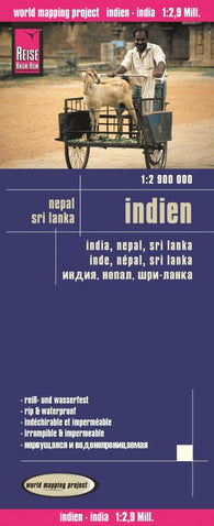 Buy map India, Nepal, and Sri Lanka by Reise Know-How Verlag
