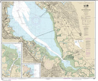 Buy map San Francisco Bay-southern part; Redwood Creek.; Oyster Point (18651-45) by NOAA