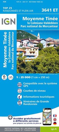 Buy map Moyenne Tinée : La Colmiane-Valdeblore