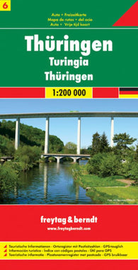 Buy map Germany, Thuringia / Thuringen by Freytag-Berndt und Artaria