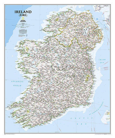 Buy map Ireland classic : wall map