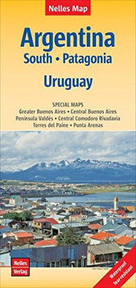 Buy map Argentina South : 1:2,500,000 : Patagonia, Uruguay = Argentinine - Süd : 1:2,500,000 : Patagonien, Uruguay = Argentine - Sud : 1:2,500,000 : Patagonie, Uruguay = Argentina - Sur : 1:2,500,000 : Patagonia, Uruguay