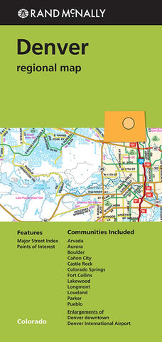 Buy map Denver, Colorado Regional by Rand McNally