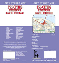 Buy map Tri-Cities Washington-Kennewick, Pasco and Richland by GM Johnson