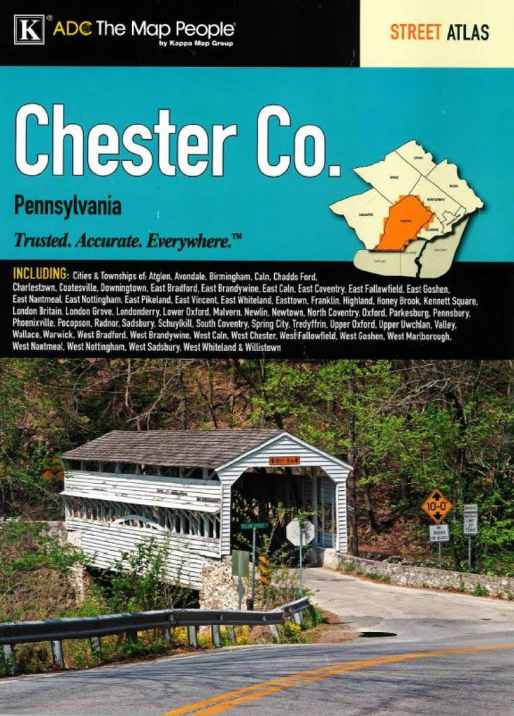 Buy Map Chester County Pennsylvania Atlas By Kappa Map Group Yellowmaps Map Store 4910