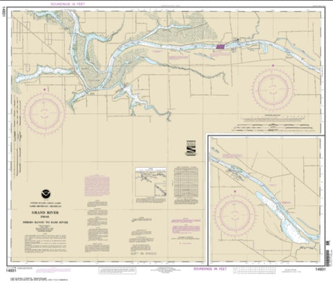 Buy map Grand River From Dermo Bayou To Bass River (14931-24) by NOAA