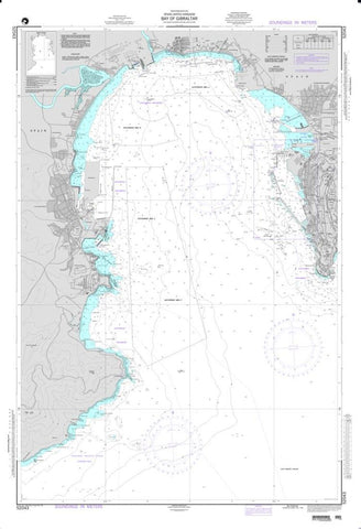 Buy map Bay of Gibraltar (NGA-52043) by National Geospatial-Intelligence Agency
