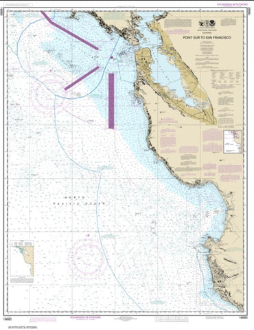 Buy map Point Sur to San Francisco (18680-32) by NOAA