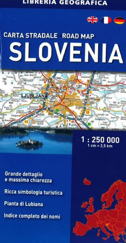 Buy map Slovenia, Road Map by Libreria Geografica
