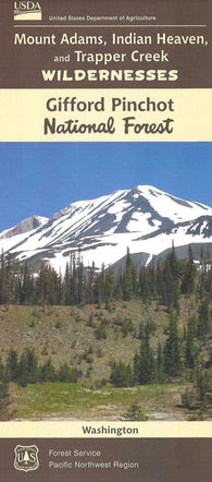Buy map Mt. Adams, Indian Heaven & Trapper Creek Wildernesses Map, Gifford-Pinchot National Forest Map
