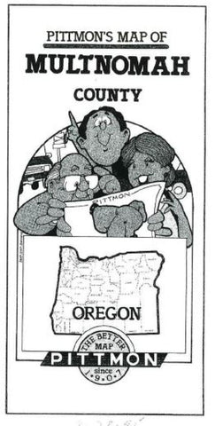 Buy map Multnomah County, Oregon by Pittmon Map Company