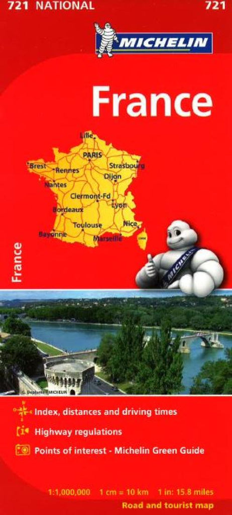 Buy Map France 721 By Michelin Maps And Guides Yellowmaps Map Store 1534